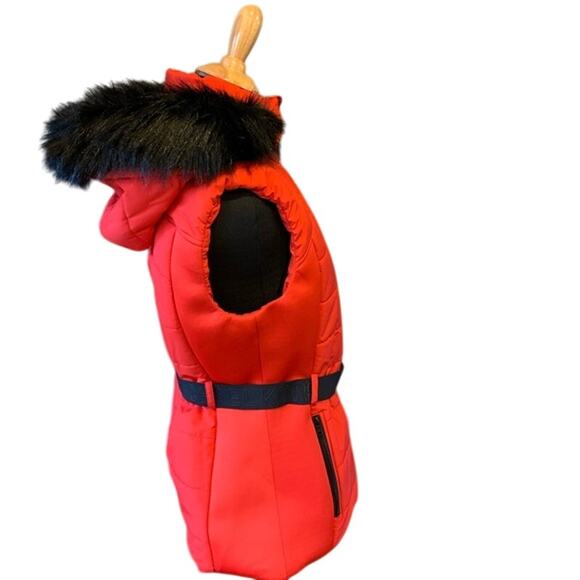 MICHAEL KORS HOODED PUFFER VEST w LOGO BELT NWT - Picture 3 of 8